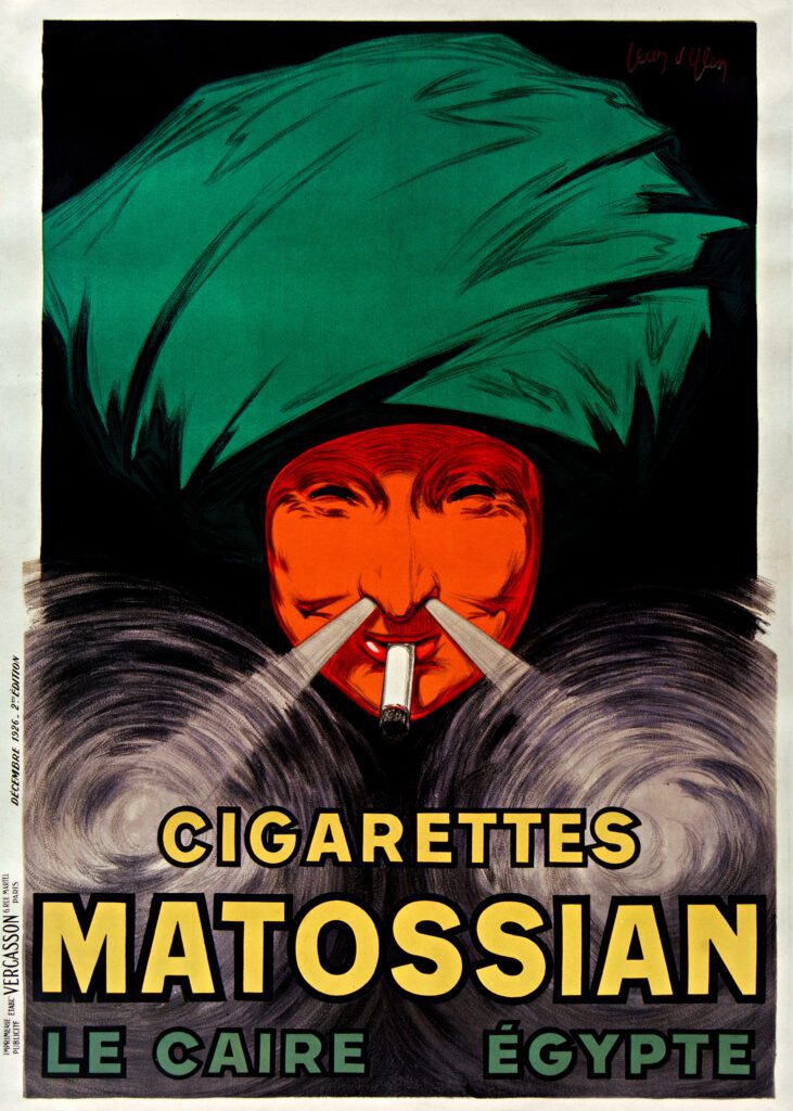 Cigarettes Matossian Le Caire Egypte 1926 Gallery - Premio Internazionale Leonetto Cappiello